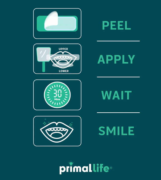 Primal Life Organics Teeth Whitening Strips